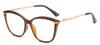Stock Cat Eye Shape Gradient Color Design TR90+CP Anti-blue Light Lenses Women Optical Frames #2036