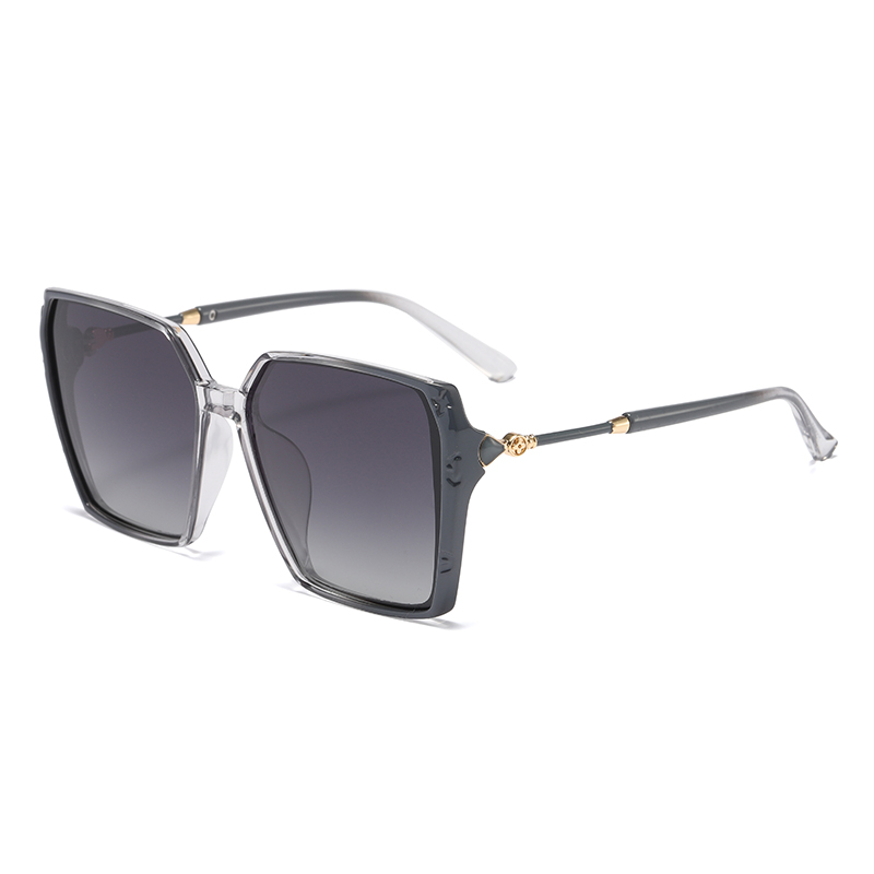 Женские солнцезащитные очки TR90 с металлической дужкой в ​​крупной оправе, защита UV400 #81790