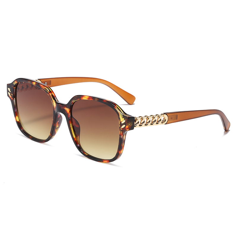 ຂອບຂະໜາດໃຫຍ່ Rhinestone Decoration Recycled PC Polarized Women Sunglasses #81593