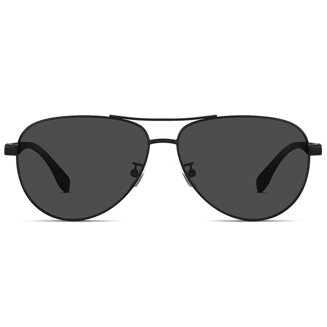 7323 Stainless Steel Front Frame Features Carbon Fiber Temples High Quality Pilot Sunglasses
